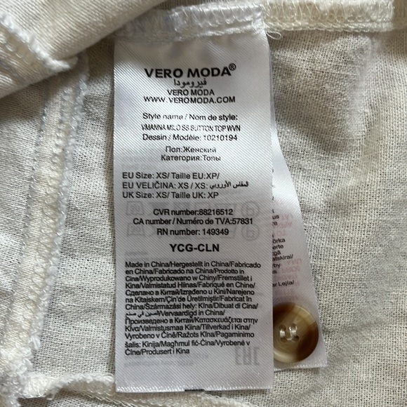 Linen short sleeve blouse - Picture 5 of 6